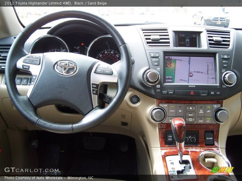 Black / Sand Beige 2012 Toyota Highlander Limited 4WD