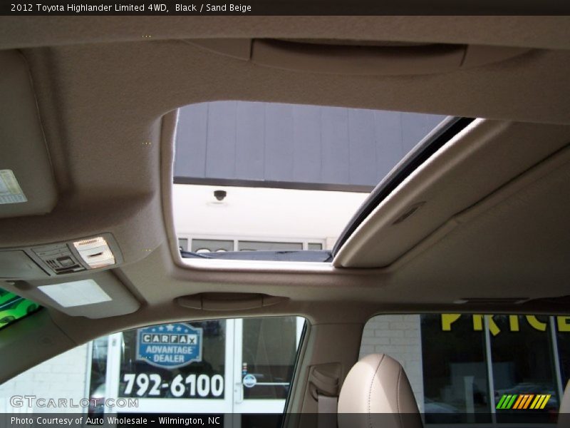 Black / Sand Beige 2012 Toyota Highlander Limited 4WD