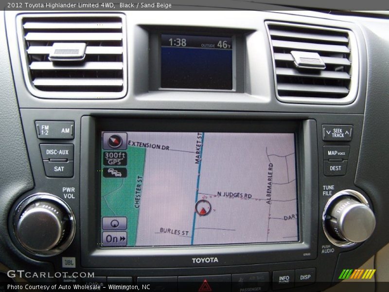 Black / Sand Beige 2012 Toyota Highlander Limited 4WD