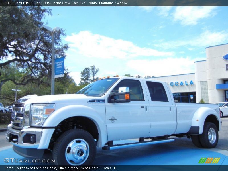 White Platinum / Adobe 2013 Ford F450 Super Duty Lariat Crew Cab 4x4