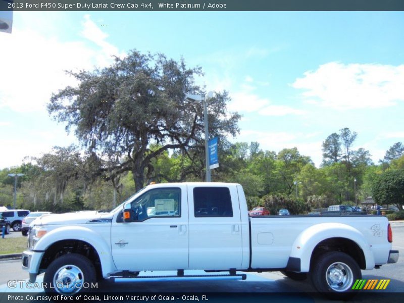  2013 F450 Super Duty Lariat Crew Cab 4x4 White Platinum