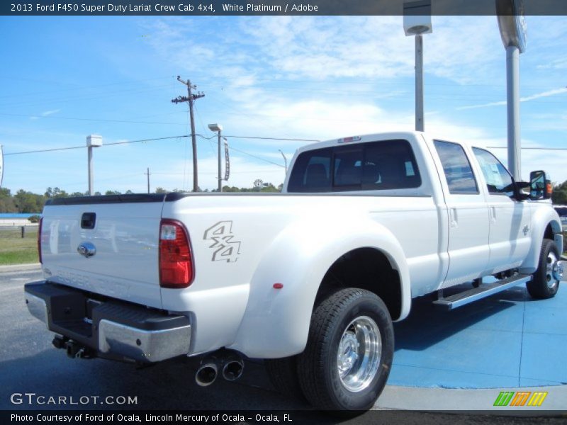 White Platinum / Adobe 2013 Ford F450 Super Duty Lariat Crew Cab 4x4