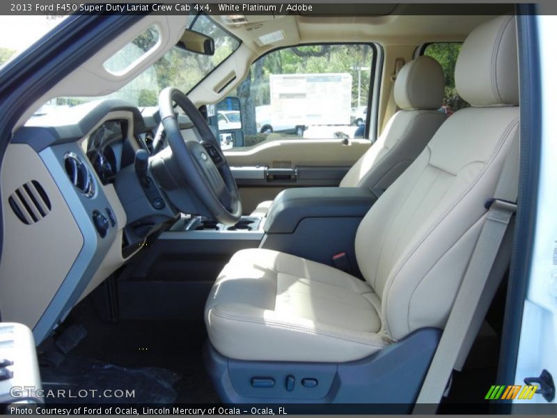  2013 F450 Super Duty Lariat Crew Cab 4x4 Adobe Interior
