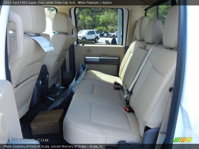 Rear Seat of 2013 F450 Super Duty Lariat Crew Cab 4x4