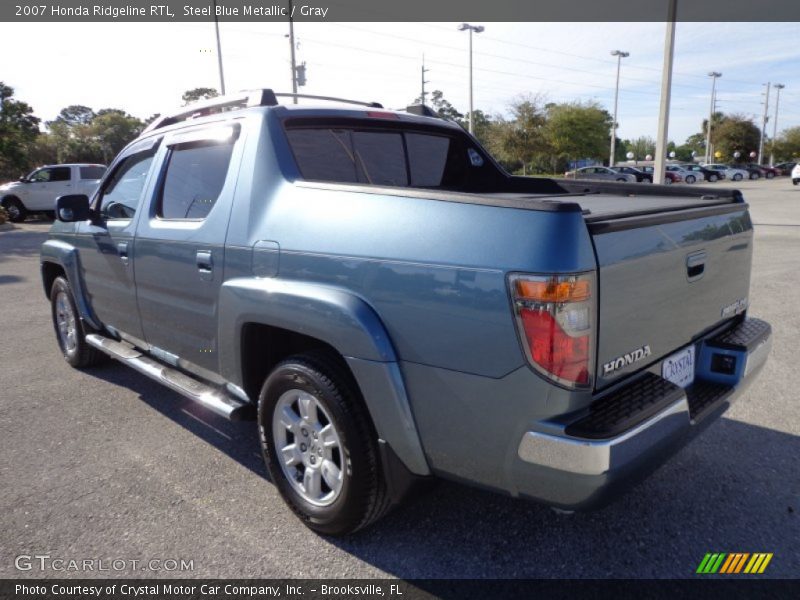 Steel Blue Metallic / Gray 2007 Honda Ridgeline RTL