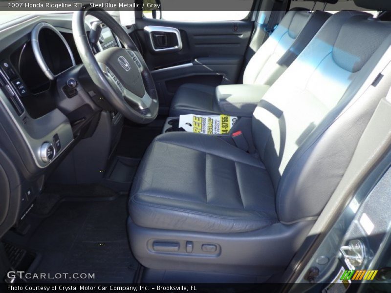 Steel Blue Metallic / Gray 2007 Honda Ridgeline RTL