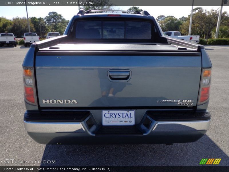 Steel Blue Metallic / Gray 2007 Honda Ridgeline RTL