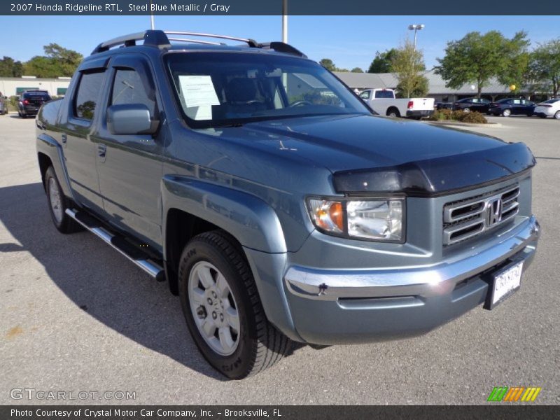 Steel Blue Metallic / Gray 2007 Honda Ridgeline RTL
