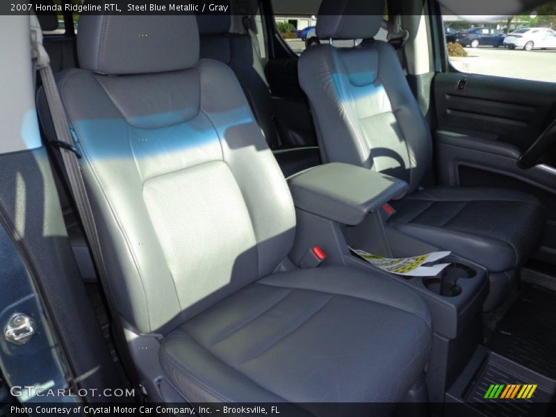 Steel Blue Metallic / Gray 2007 Honda Ridgeline RTL