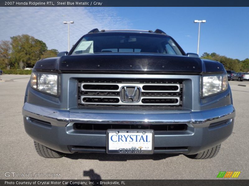 Steel Blue Metallic / Gray 2007 Honda Ridgeline RTL