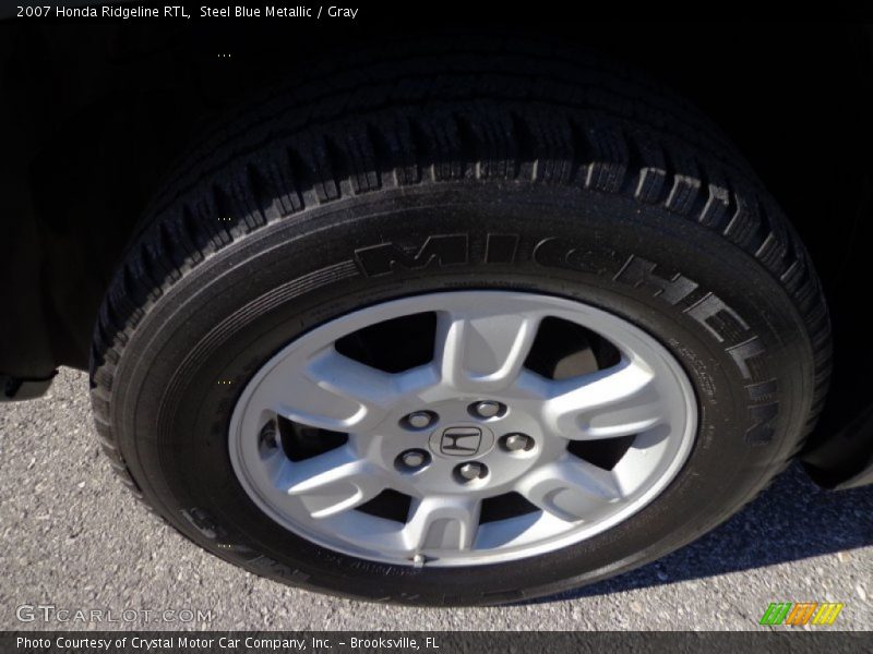Steel Blue Metallic / Gray 2007 Honda Ridgeline RTL