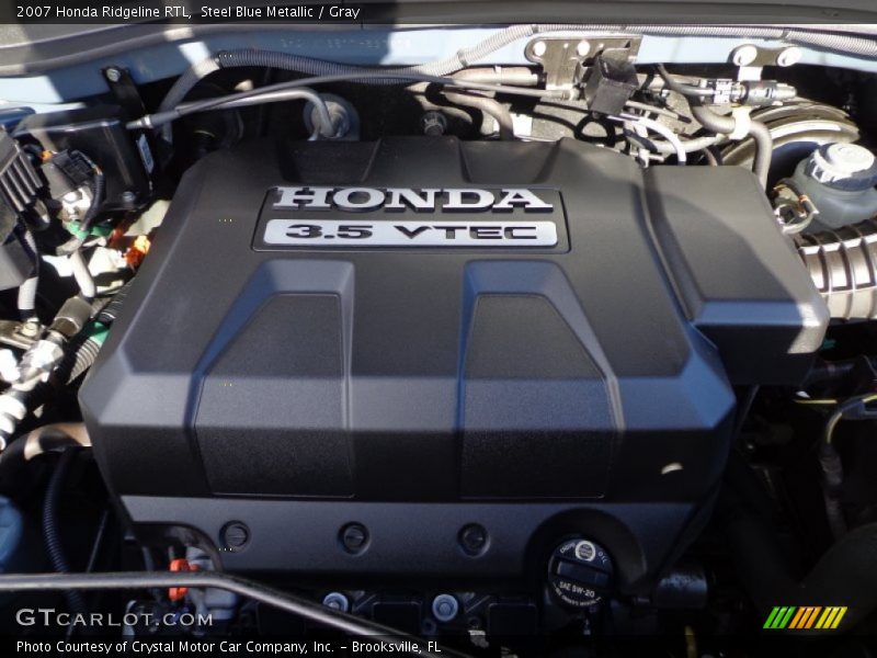 Steel Blue Metallic / Gray 2007 Honda Ridgeline RTL