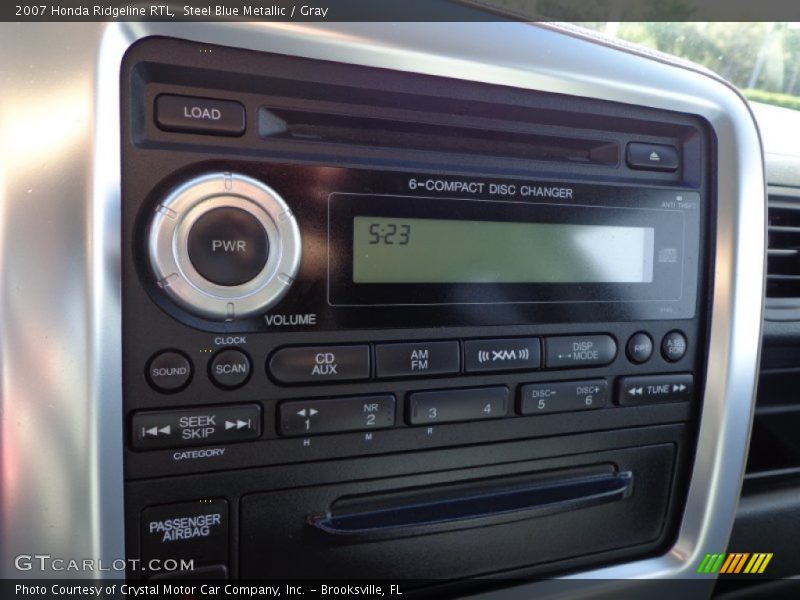 Steel Blue Metallic / Gray 2007 Honda Ridgeline RTL
