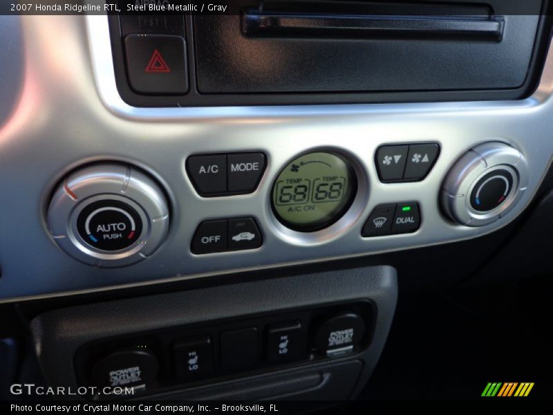 Steel Blue Metallic / Gray 2007 Honda Ridgeline RTL