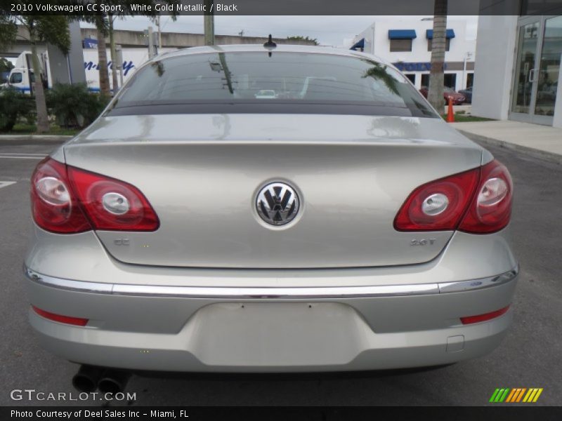 White Gold Metallic / Black 2010 Volkswagen CC Sport