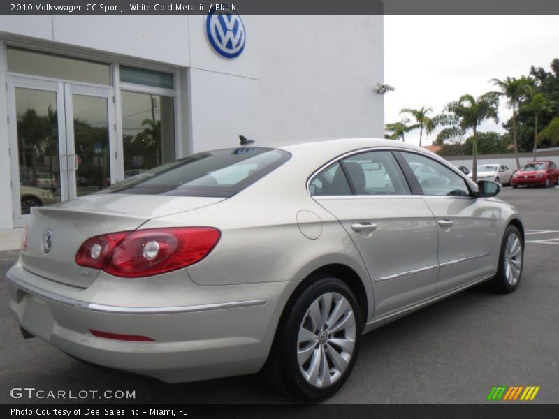 White Gold Metallic / Black 2010 Volkswagen CC Sport