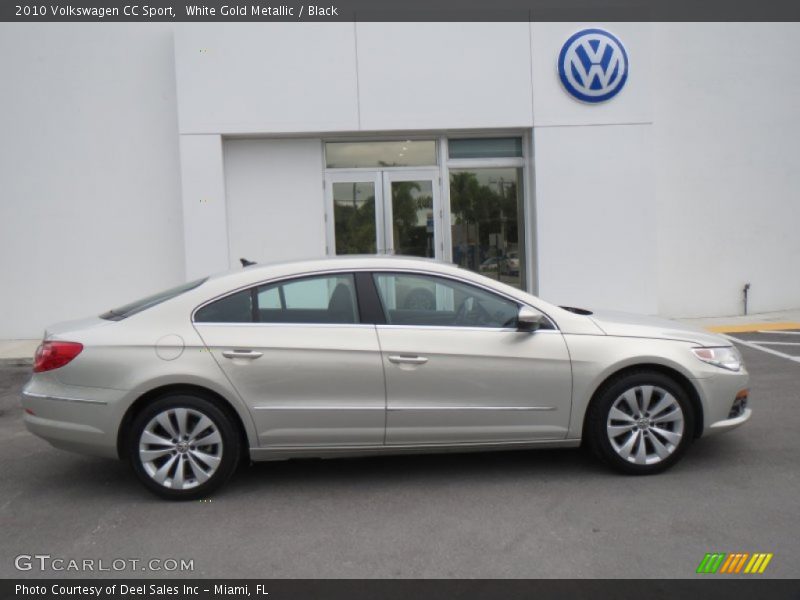 White Gold Metallic / Black 2010 Volkswagen CC Sport