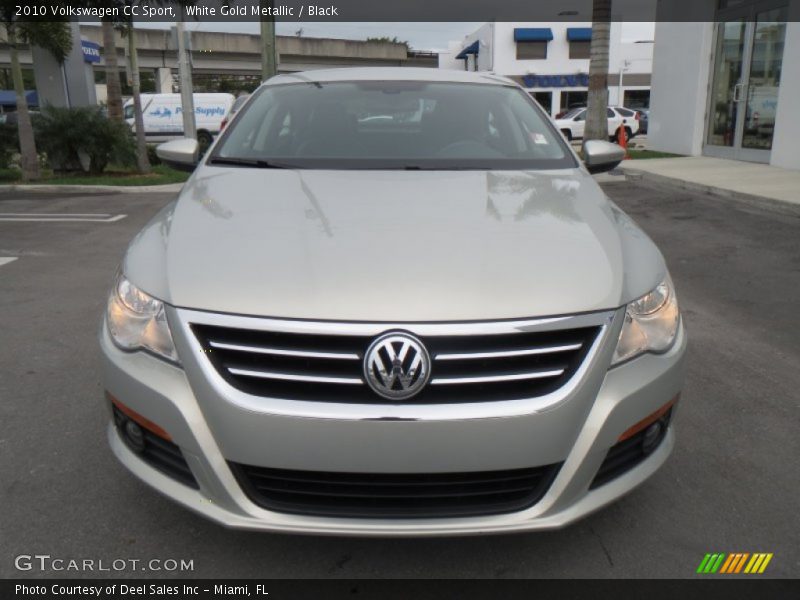 White Gold Metallic / Black 2010 Volkswagen CC Sport