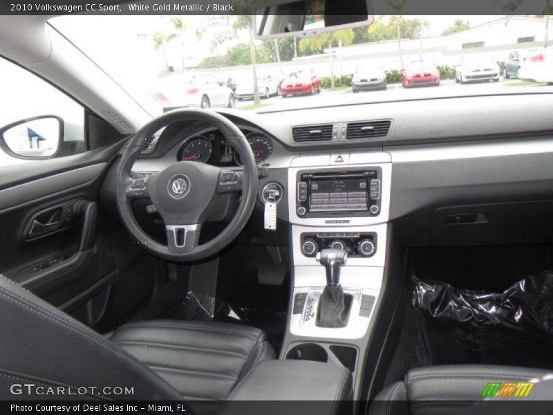White Gold Metallic / Black 2010 Volkswagen CC Sport
