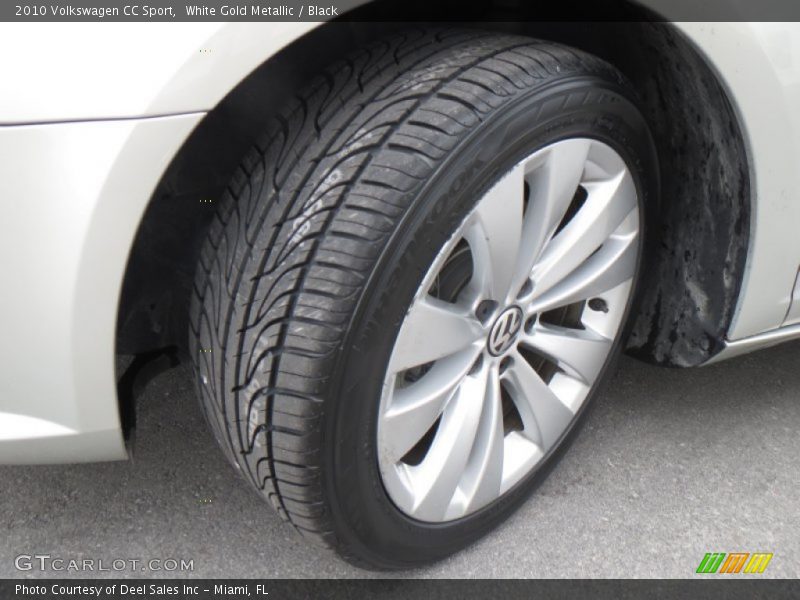 White Gold Metallic / Black 2010 Volkswagen CC Sport