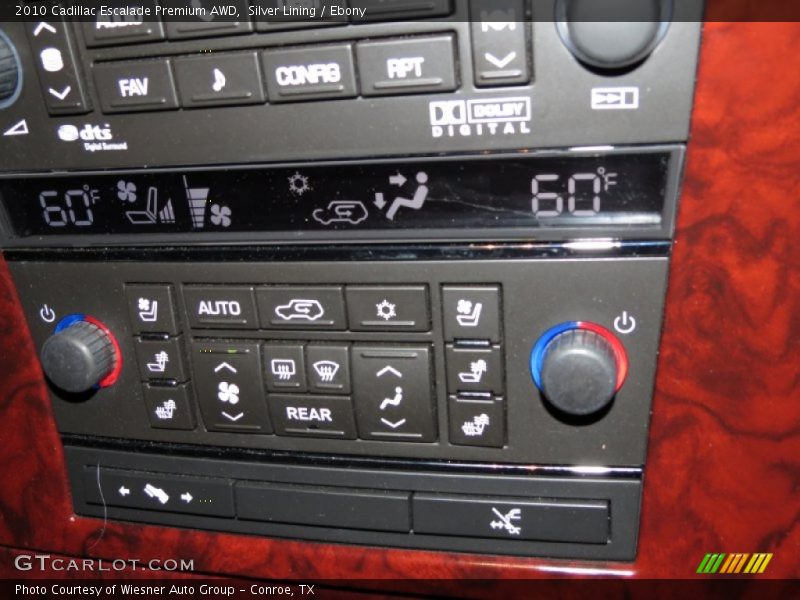 Controls of 2010 Escalade Premium AWD