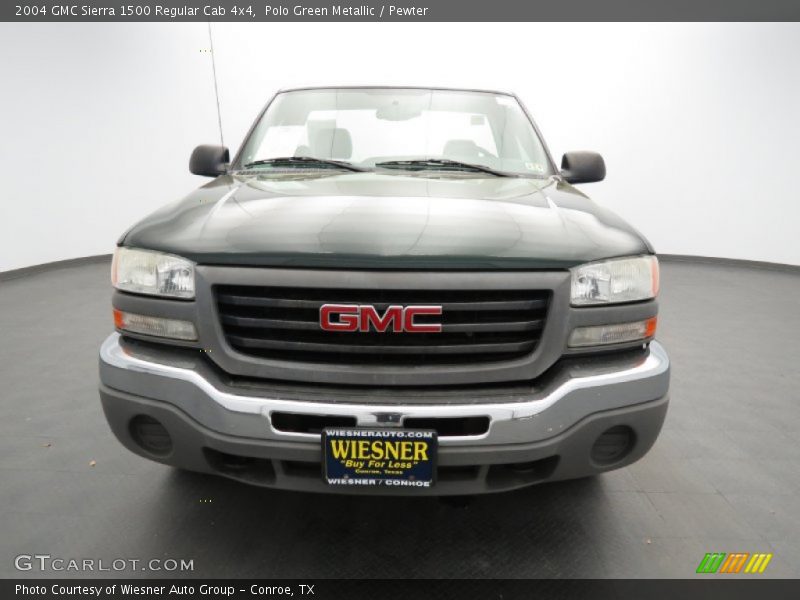 Polo Green Metallic / Pewter 2004 GMC Sierra 1500 Regular Cab 4x4