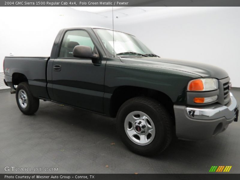 Polo Green Metallic / Pewter 2004 GMC Sierra 1500 Regular Cab 4x4