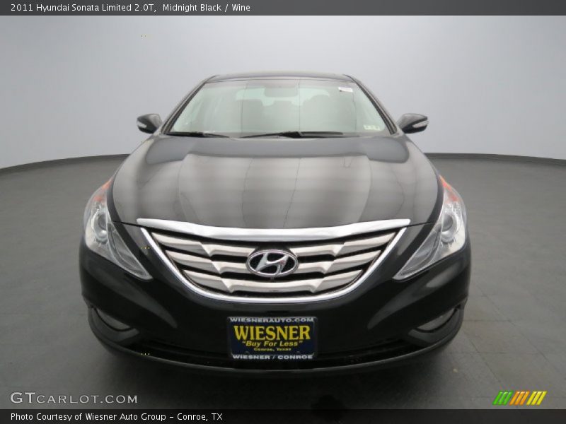 Midnight Black / Wine 2011 Hyundai Sonata Limited 2.0T
