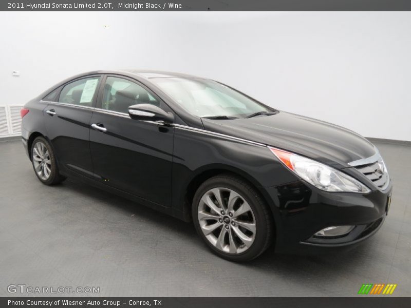 Midnight Black / Wine 2011 Hyundai Sonata Limited 2.0T