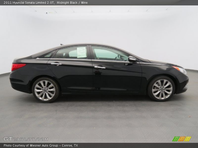 Midnight Black / Wine 2011 Hyundai Sonata Limited 2.0T