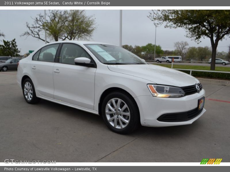 Candy White / Cornsilk Beige 2011 Volkswagen Jetta SE Sedan
