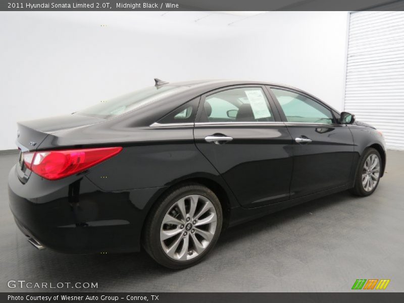 Midnight Black / Wine 2011 Hyundai Sonata Limited 2.0T