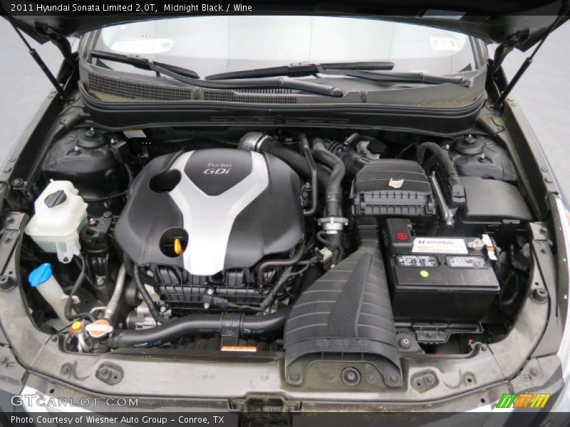  2011 Sonata Limited 2.0T Engine - 2.0 Liter GDI Turbocharged DOHC 16-Valve CVVT 4 Cylinder