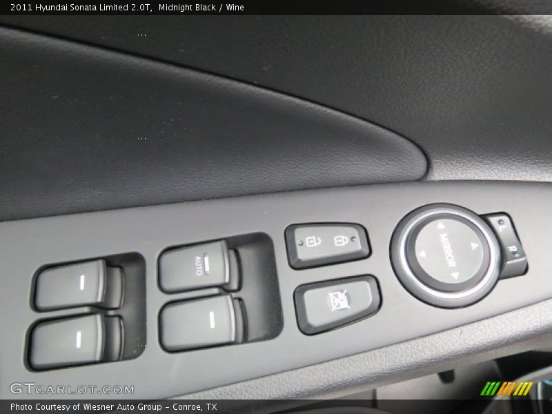 Midnight Black / Wine 2011 Hyundai Sonata Limited 2.0T