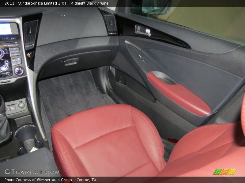 Midnight Black / Wine 2011 Hyundai Sonata Limited 2.0T