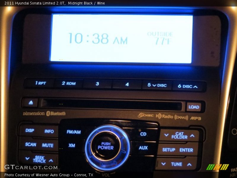 Midnight Black / Wine 2011 Hyundai Sonata Limited 2.0T