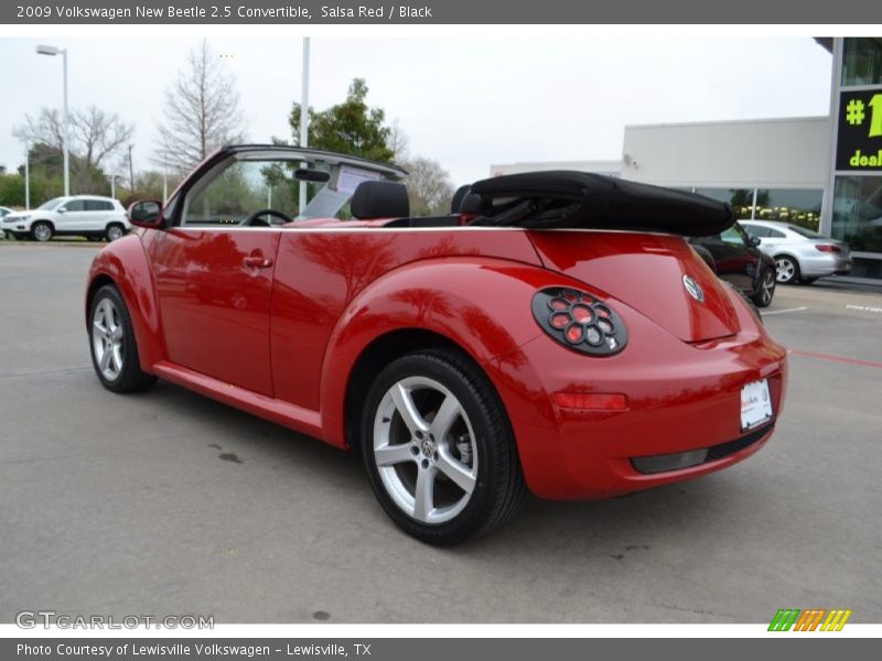 Salsa Red / Black 2009 Volkswagen New Beetle 2.5 Convertible