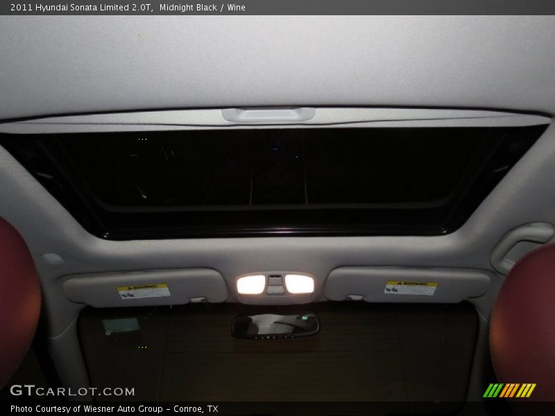 Midnight Black / Wine 2011 Hyundai Sonata Limited 2.0T