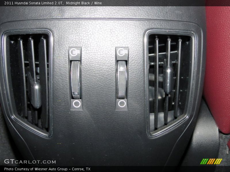 Midnight Black / Wine 2011 Hyundai Sonata Limited 2.0T