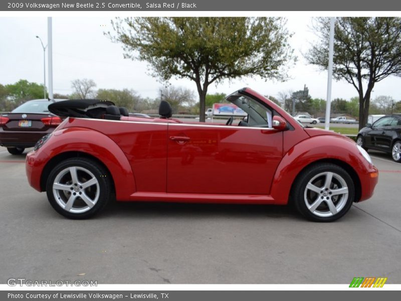 Salsa Red / Black 2009 Volkswagen New Beetle 2.5 Convertible