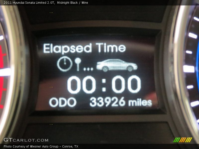 Midnight Black / Wine 2011 Hyundai Sonata Limited 2.0T