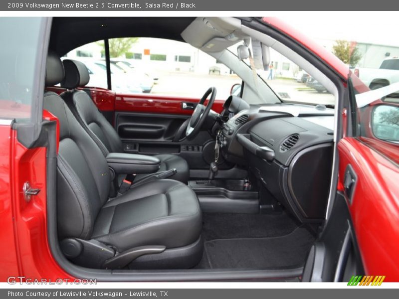 Salsa Red / Black 2009 Volkswagen New Beetle 2.5 Convertible