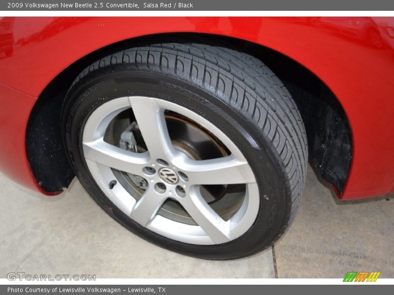 Salsa Red / Black 2009 Volkswagen New Beetle 2.5 Convertible