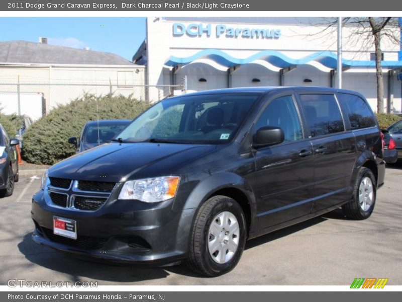 Dark Charcoal Pearl / Black/Light Graystone 2011 Dodge Grand Caravan Express