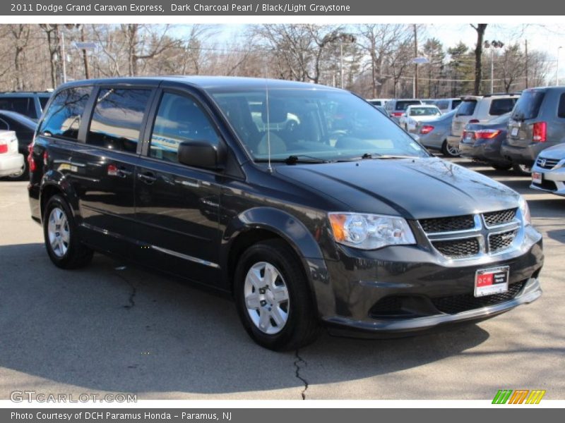 Dark Charcoal Pearl / Black/Light Graystone 2011 Dodge Grand Caravan Express