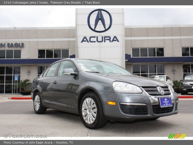 Platinum Grey Metallic / Titan Black 2010 Volkswagen Jetta S Sedan