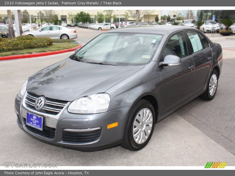 Platinum Grey Metallic / Titan Black 2010 Volkswagen Jetta S Sedan