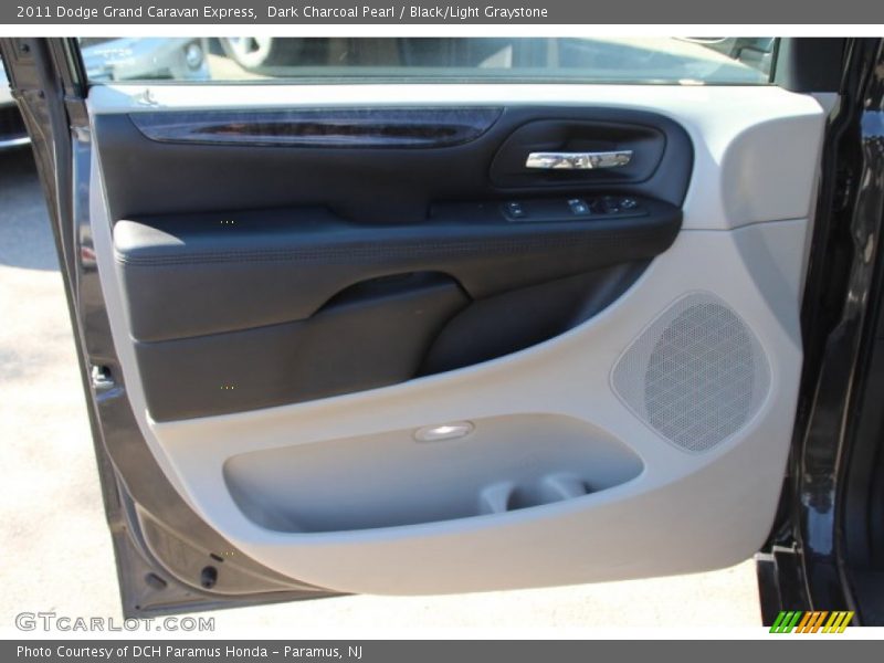 Dark Charcoal Pearl / Black/Light Graystone 2011 Dodge Grand Caravan Express