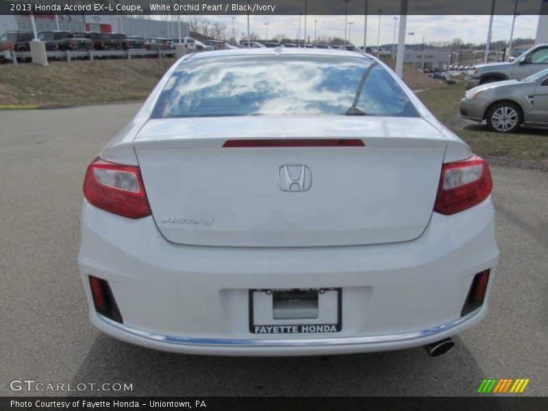 White Orchid Pearl / Black/Ivory 2013 Honda Accord EX-L Coupe
