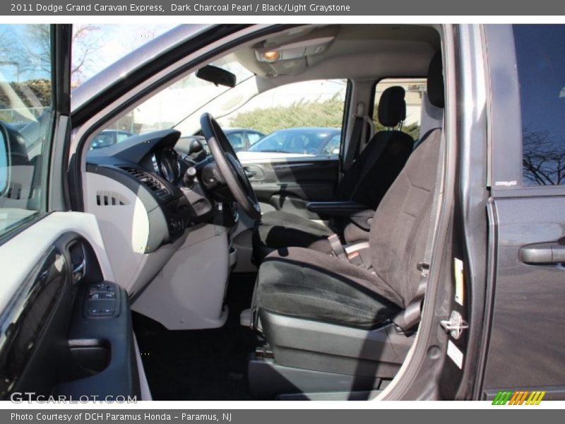 Dark Charcoal Pearl / Black/Light Graystone 2011 Dodge Grand Caravan Express